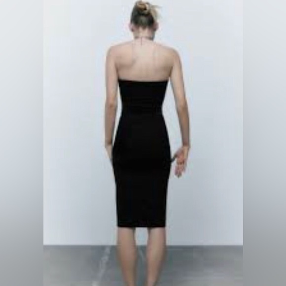 Zara Strapless Cut Out Dress - Picture 4 of 12